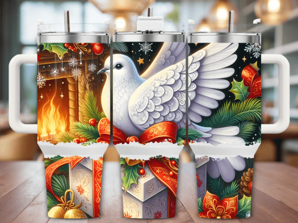 Blue Dove in Ocean 40oz Tumbler Wrap