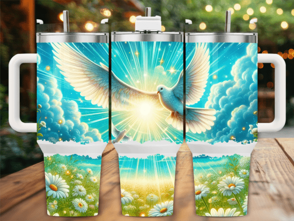 Dove Daisies in Sunlight 40oz Tumbler