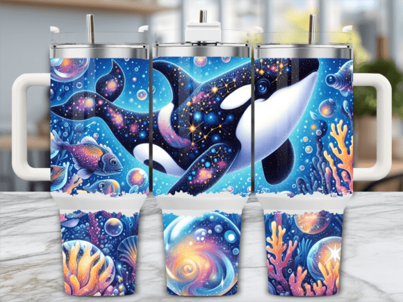 Galaxy Space Whale Fantasy 40oz Tumbler