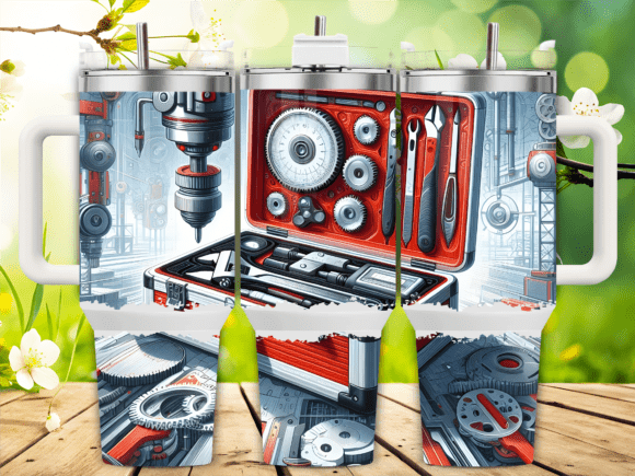 Industrial Gear Tools Kit 40oz Tumbler