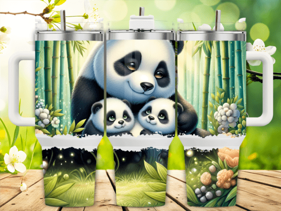 Panda Bamboo Forest Tumbler Wrap